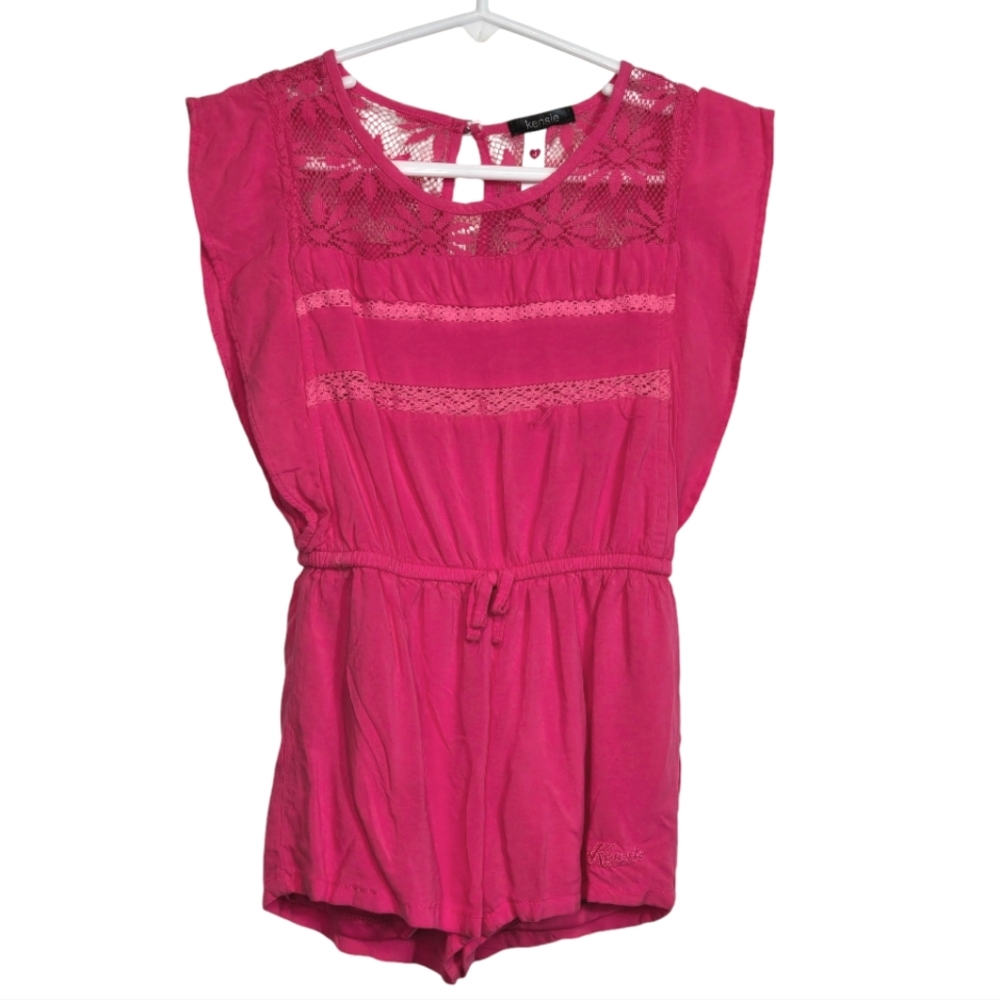 Kensie | Girl Pink Sleeveless Top Shorts Romper - Size 4